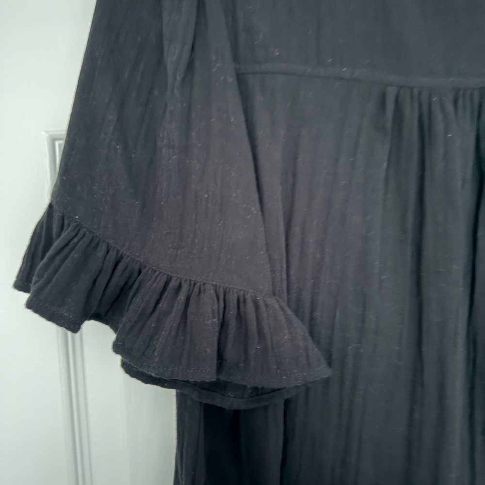 ME+EM Black Set - Ruffled Sleeve Blouse & Matching Pants - Picture 7 of 8